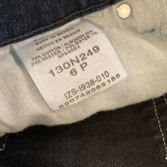 Lee Riders Jeans Womens 6P Stretch Dark Wash Blue - Picture 3 of 9